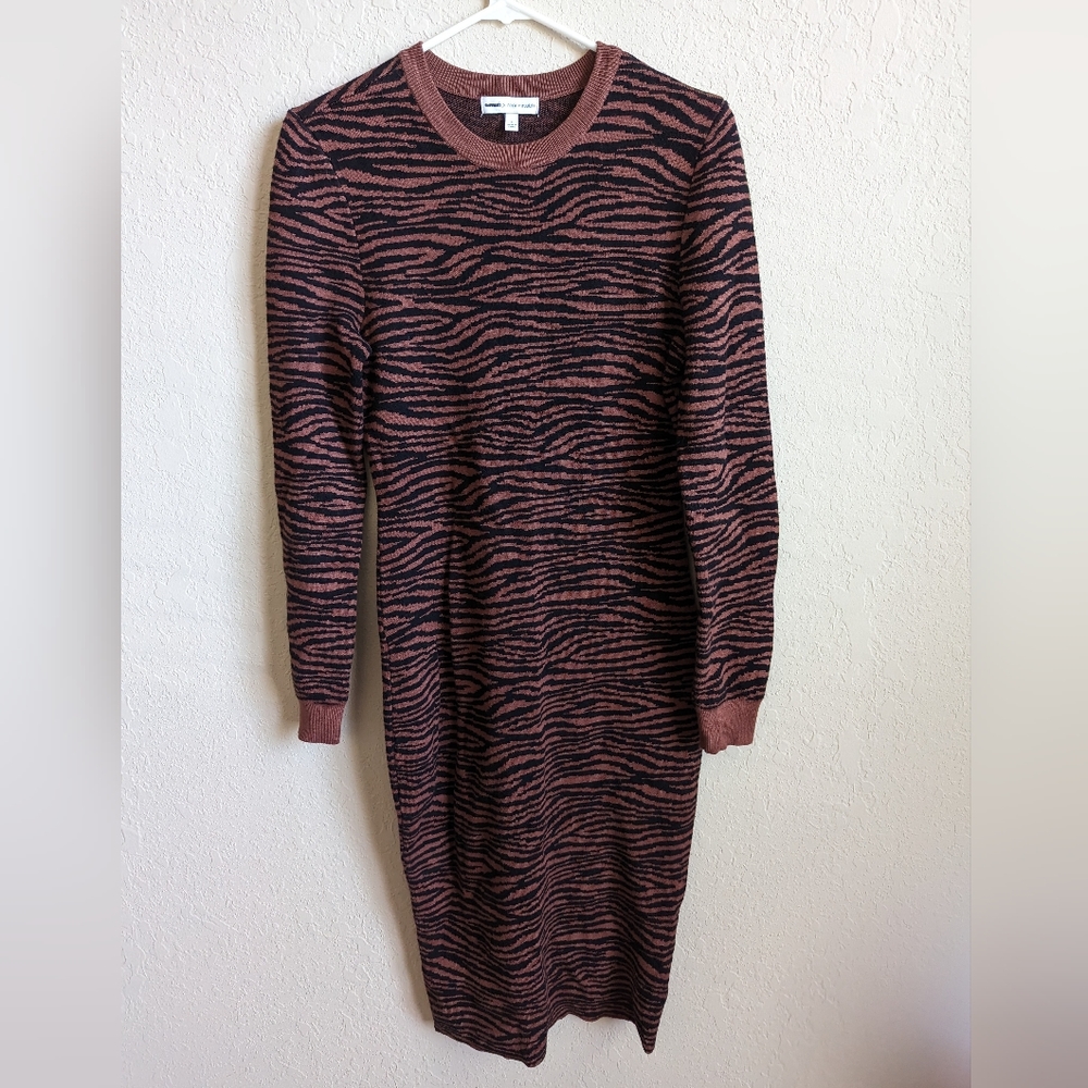 Express x Negin Mirsalehi tiger print sweater dress